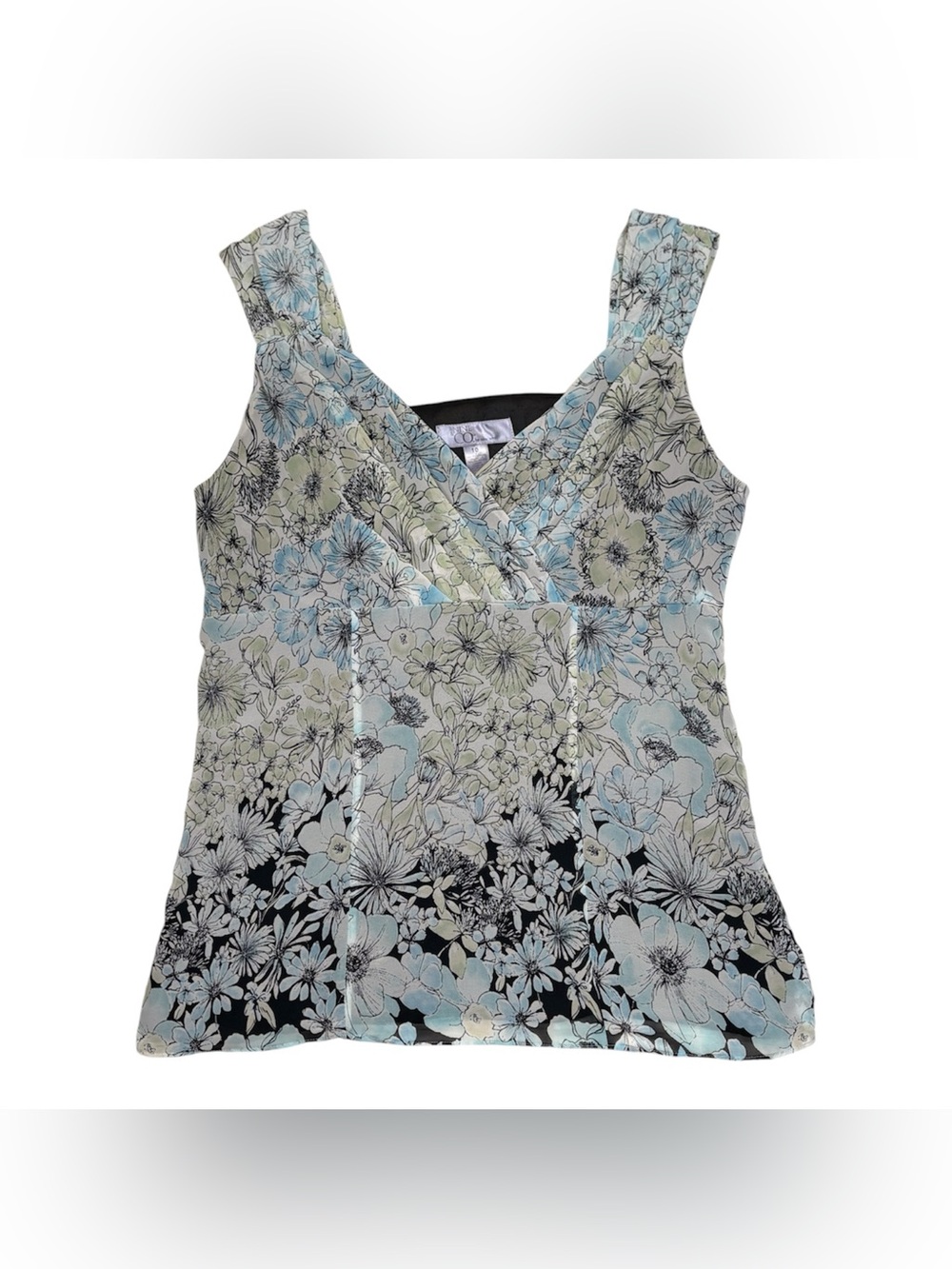 Floral Sleeveless Blouse